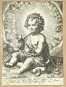 Salvator Mundi by Jan Saenredam