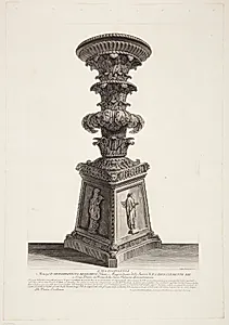 Samme kandelaber som i forrige blad, set fra en anden vinkel by Giovanni Battista Piranesi