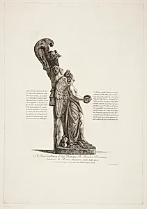 Samme trofæ som i forrige blad, set fra en anden vinkel by Giovanni Battista Piranesi