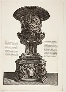 Samme vase som i forrige blad, set fra en anden vinkel by Giovanni Battista Piranesi