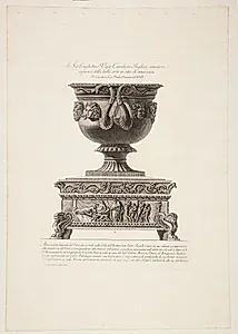 Samme vase som i forrige blad, set fra en anden vinkel by Giovanni Battista Piranesi