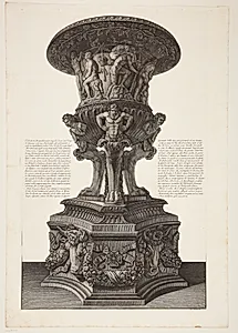 Samme vase som i forrige blad, set fra neden by Giovanni Battista Piranesi