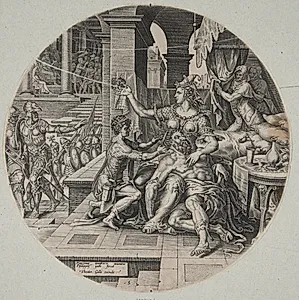Samson og Dalila by Philips Galle