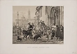 Sanct Antoni festen i Rom by Adolph Kittendorff