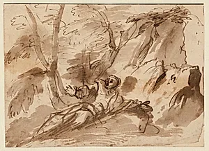 Sankt Brunos åbenbaring by Pier Francesco Mola