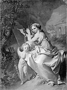 Sappho og Cupido by Marcus Tuscher