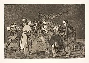 Sår heler hurtigere end hastig tale by Francisco de Goya