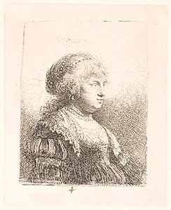 Saskia, Rembrandts hustru by Rembrandt van Rijn