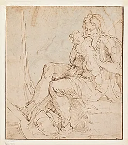 Saturn/Kronos fortærer et af sine børn by Parmigianino
