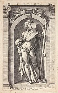 Saturn by Hendrick Goltzius