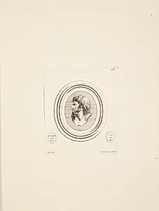 Satyrhoved i profil mod venstre by Madame de Pompadour