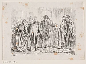 Scene af Frederik d. Stores Historie by H.P. Hansen