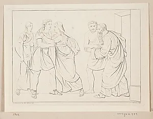 Scene af Tobias` Historie by Edvard Sonne