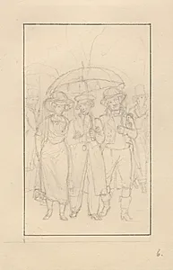 Scene fra De Uadskillelige by C.W. Eckersberg