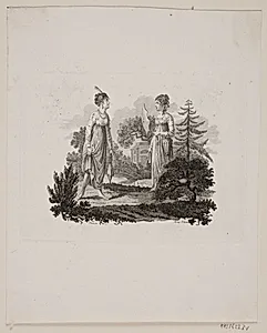 Scene med to kvinder by Meno Haas