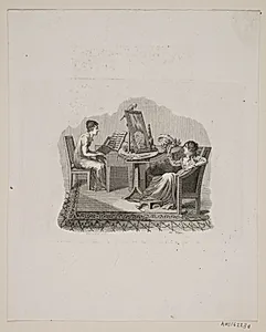 Scene med to kvinder by Meno Haas