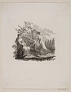 Scene med to kvinder by Meno Haas