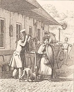 Scene udenfor en konsumtionsbod by Wilhelm Marstrand