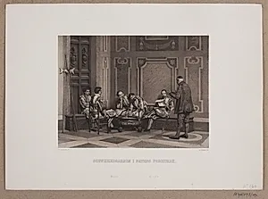 Schweizergarden i pavens forgemak by Adolph Kittendorff