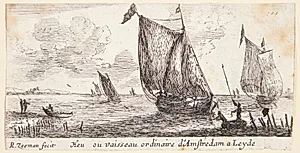 Sejlads fra Amsterdam til Leiden by Reinier Zeeman