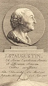 Sekretær i krigskancelliet Johan Samuel Augustin by J.F. Clemens
