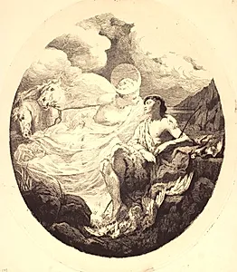 Selene og Endymion by Frans Schwartz