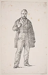Selvportræt af L. Frølich by Ubekendt