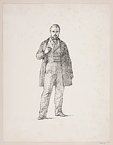 Selvportræt af L. Frølich by Ubekendt