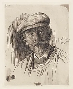 Selvportræt by P.S. Krøyer