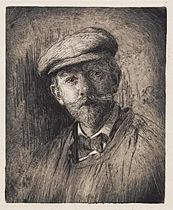 Selvportræt by P.S. Krøyer