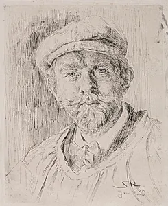 Selvportræt by P.S. Krøyer
