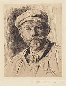 Selvportræt by P.S. Krøyer