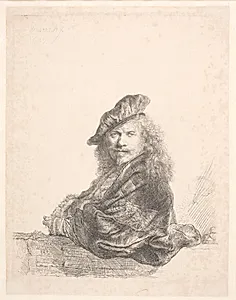 Selvportræt by Rembrandt van Rijn