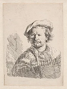 Selvportræt by Rembrandt van Rijn