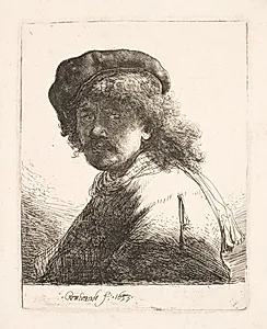 Selvportræt by Rembrandt van Rijn