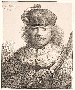 Selvportræt by Rembrandt van Rijn