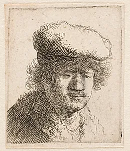 Selvportræt by Rembrandt van Rijn