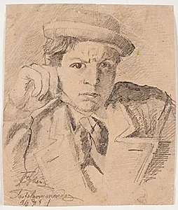 Selvportræt by Fritz Syberg