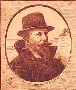 Selvportræt by Hans Nikolaj Hansen