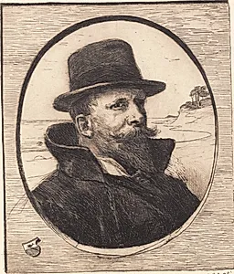 "Selvportræt" by Hans Nikolaj Hansen