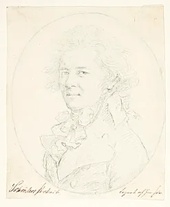 Selvportræt(?) by Johann Heinrich Schröder