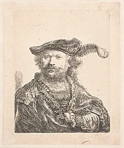 Selvportræt by Rembrandt van Rijn