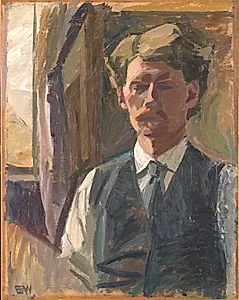 Selvportræt by Edvard Weie