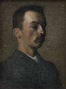 Selvportræt by Vilhelm Hammershøi