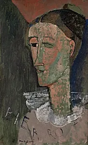 Selvportræt som Pierrot by Amedeo Modigliani