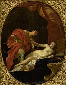 Sextus Tarquinius truer Lucretia by Giovan Gioseffo dal Sole