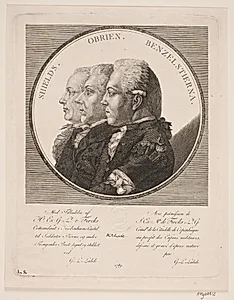 Shields, O'Brien og Benzelstierna by Gerhard Ludvig Lahde