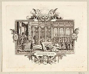 Siams ambassadører for Ludvig XIV (Ambassadeurs de Siam) by Johanna Sibylla Küsel