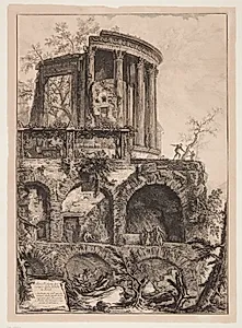 Sibylla-templet i Tivoli by Giovanni Battista Piranesi