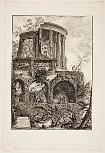 Sibylla-templet i Tivoli by Giovanni Battista Piranesi